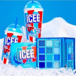 NEW - ICEE × GLAMLITE Blue Raspberry Eyeshadow Palette / Eye color